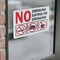 Signmission No Smoking Eating or Drinking with Graphic OSHA ANSI Sign, Vinyl Decal, 14in W x 10in L, 2PK OS-2PACK-MISC-D-1014-L-19502 - alternate 6